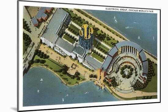 Electrical Group, Chicago World's Fair-null-Mounted Art Print