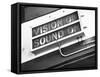 Electrical Sign Showing That the Sound and Vision Are on in the BBC Television Studio-William Vandivert-Framed Stretched Canvas