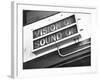 Electrical Sign Showing That the Sound and Vision Are on in the BBC Television Studio-William Vandivert-Framed Photographic Print