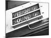 Electrical Sign Showing That the Sound and Vision Are on in the BBC Television Studio-William Vandivert-Mounted Photographic Print