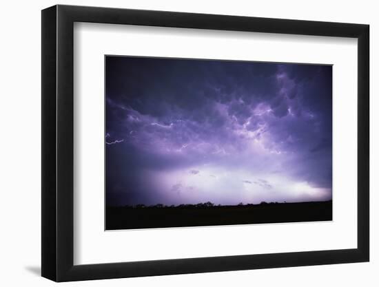 Electrical Storm Above Texas-Paul Souders-Framed Photographic Print