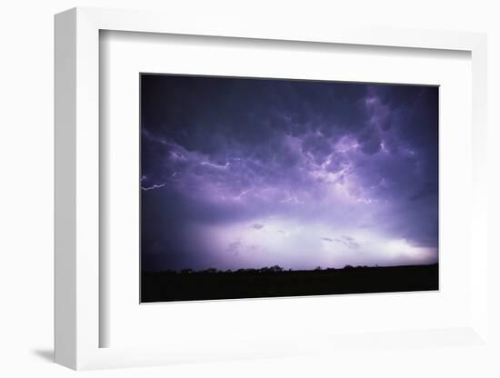 Electrical Storm Above Texas-Paul Souders-Framed Photographic Print
