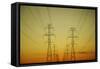 Electrical Towers-null-Framed Stretched Canvas
