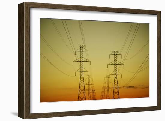 Electrical Towers-null-Framed Photographic Print