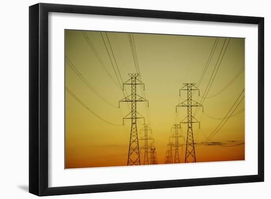 Electrical Towers-null-Framed Photographic Print