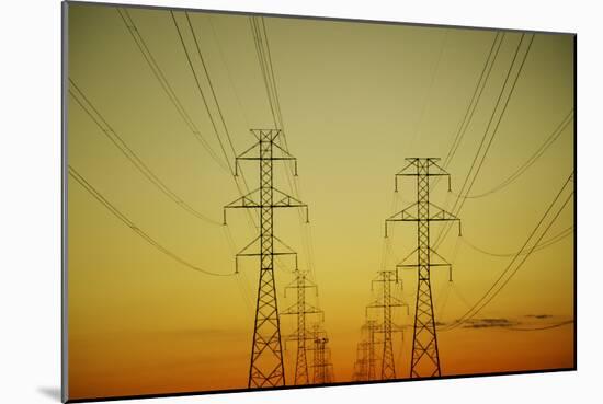 Electrical Towers-null-Mounted Photographic Print