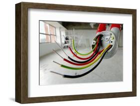 Electrical Wiring in Refurbished Warehouse-Chris Henderson-Framed Photographic Print