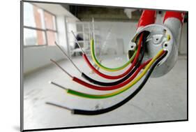 Electrical Wiring in Refurbished Warehouse-Chris Henderson-Mounted Photographic Print