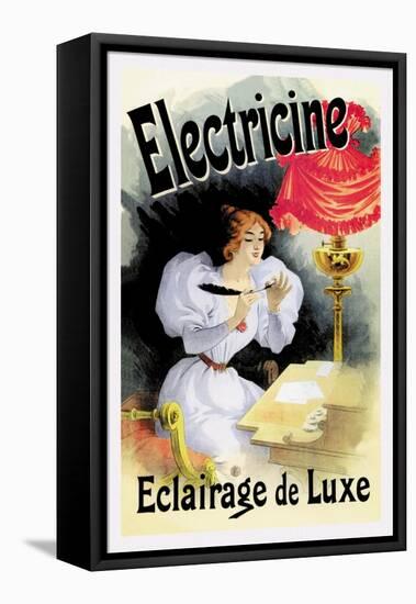 Electricine, Eclairage de Luxe-Jules Ch?ret-Framed Stretched Canvas