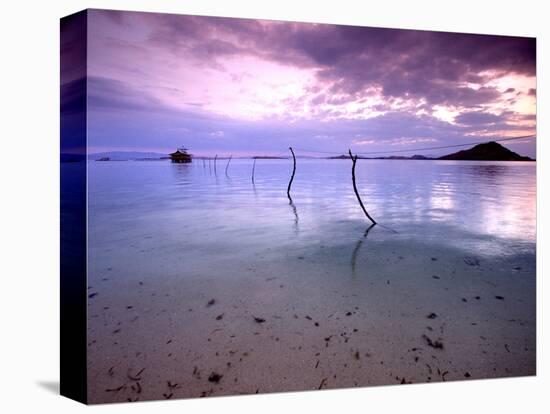 Electricity Cable Supplying Stilt House off Remote Island, Lesser Sunda Archipelago, Indonesia-Jay Sturdevant-Stretched Canvas