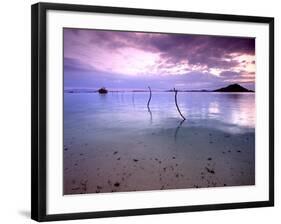 Electricity Cable Supplying Stilt House off Remote Island, Lesser Sunda Archipelago, Indonesia-Jay Sturdevant-Framed Photographic Print