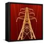 Electricity Pylon-Kevin Curtis-Framed Stretched Canvas