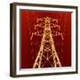 Electricity Pylon-Kevin Curtis-Framed Premium Photographic Print