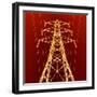 Electricity Pylon-Kevin Curtis-Framed Premium Photographic Print