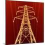 Electricity Pylon-Kevin Curtis-Mounted Premium Photographic Print