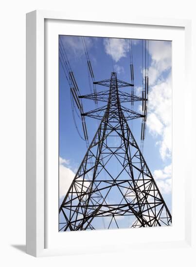 Electricity Pylon-Victor De Schwanberg-Framed Photographic Print