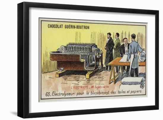 Electrolyser for Bleaching Cloth and Paper-null-Framed Giclee Print