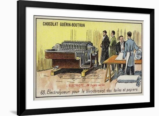 Electrolyser for Bleaching Cloth and Paper-null-Framed Giclee Print