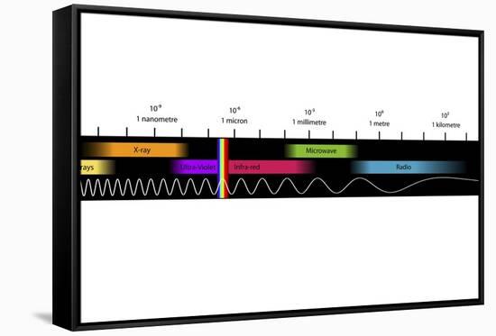 Electromagnetic Spectrum, Artwork-Equinox Graphics-Framed Stretched Canvas