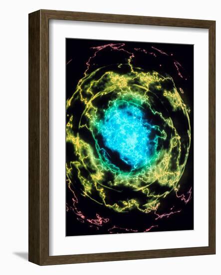 Electron Structure of Helium Atom-null-Framed Photographic Print