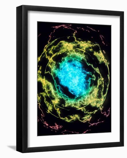 Electron Structure of Helium Atom-null-Framed Photographic Print