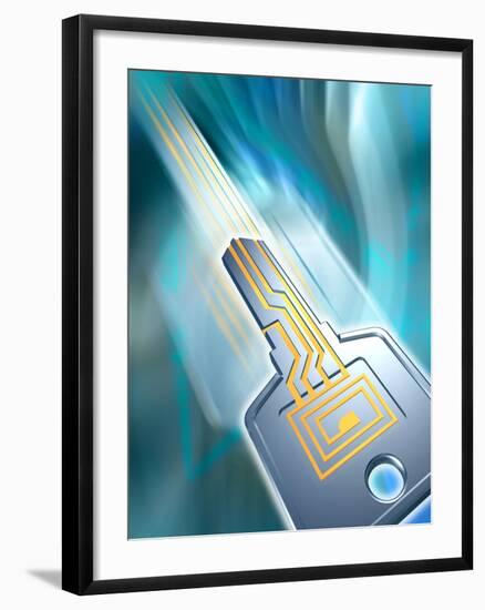 Electronic Data Security-PASIEKA-Framed Photographic Print