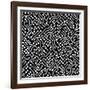 Electronic Monochrome Black And White Background Texture-pzAxe-Framed Art Print