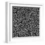 Electronic Monochrome Black And White Background Texture-pzAxe-Framed Art Print