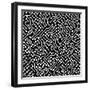 Electronic Monochrome Black And White Background Texture-pzAxe-Framed Art Print