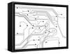 Electronic Schematics-Paha_L-Framed Stretched Canvas