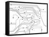 Electronic Schematics-Paha_L-Framed Stretched Canvas