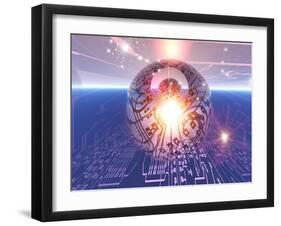 Electronic World, Artwork-Mehau Kulyk-Framed Photographic Print