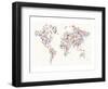 Electronics World Map-null-Framed Art Print