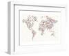 Electronics World Map-null-Framed Art Print