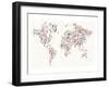 Electronics World Map-null-Framed Art Print