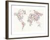 Electronics World Map-null-Framed Art Print