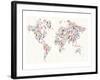 Electronics World Map-null-Framed Art Print