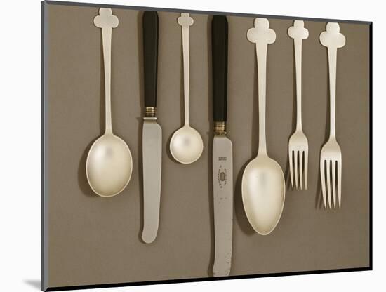 Electroplated Table Service, circa 1906-Charles Rennie Mackintosh-Mounted Giclee Print