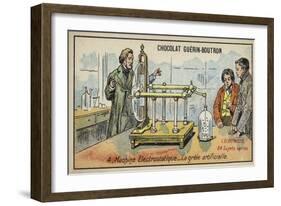 Electrostatic Machine Producing Artificial Hail-null-Framed Giclee Print