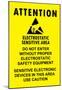 Electrostatic Sensitive Area ESD Warning Sign Poster Print-null-Mounted Poster