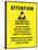 Electrostatic Sensitive Area ESD Warning Sign Poster Print-null-Framed Poster