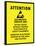 Electrostatic Sensitive Area ESD Warning Sign Poster Print-null-Framed Poster