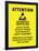 Electrostatic Sensitive Area ESD Warning Sign Poster Print-null-Framed Poster