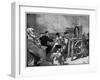 Electrotherapy at the Salpetriere: diagnosis by Dr Vigouroux in 1887-Daniel Urrabieta Vierge-Framed Giclee Print