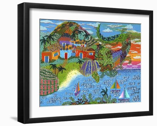 Elefan-Debra Denise Purcell-Framed Giclee Print