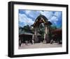 Elefant Gate Zoo Berlin-null-Framed Art Print