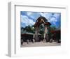 Elefant Gate Zoo Berlin-null-Framed Art Print