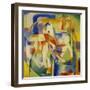 Elefant, Pferd, Rind, 1914-Franz Marc-Framed Giclee Print