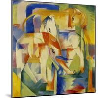 Elefant, Pferd, Rind, 1914-Franz Marc-Mounted Giclee Print