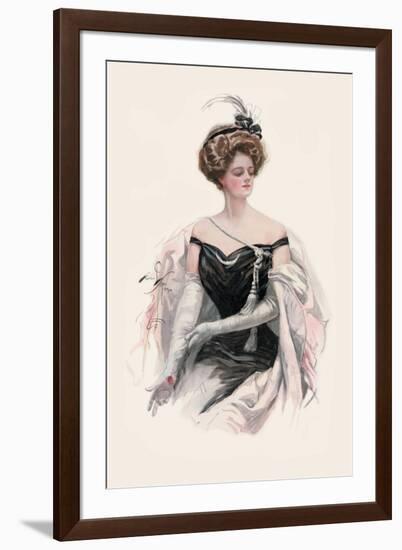 Elegance in Black-Harrison Fisher-Framed Art Print